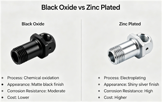 Custom CNC Machining Parts: Black Oxide vs Zinc Plated – Which Offers Better Rust Protection?