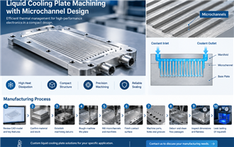 Liquid Cooling Plate Machining with Microchannel Design
