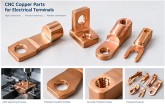 CNC Copper Parts for Electrical Terminals